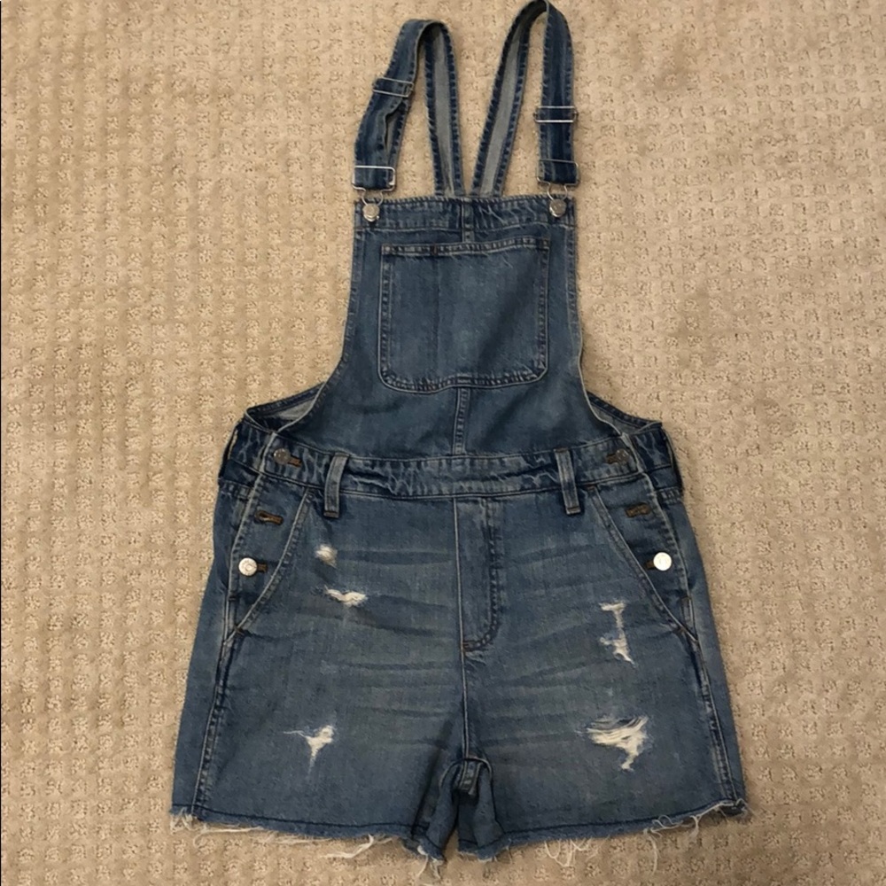 Madewell Adirondack short overalls